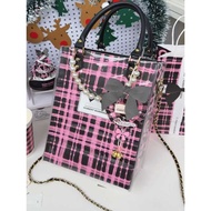 french stylePaper Bag Kudi Transparent pvc Pain Bag ins Organ Score Bag Milk Tea Paper Bag Transform