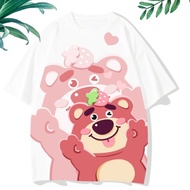 KAOSLAGI Women's Character T-Shirt Oversized Jumbo Lotso Bear T-Shirt Women's Lotso Bear T-Shirt Wom
