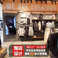Clothing Store Display Rack Discount Store Wall Display Rack Sports Store Metal Shelf Floor-standing