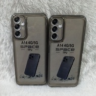 SoftCase Casing Samsung A14 4G A14 5G M14 5G CLEAR Black TransparentBENING Back Protector hp + Camer