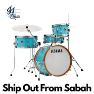 Tama LJK48H4-AQB, Club-JAM Kit With 4pc Hardware, Aqua Blue (Tama Drum / Tama Drum Set / Tama Club J