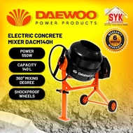 SYK (FREE SHIPPING) DAEWOO DACM140H 500W Electric Concrete Mixer Cement Mixer Heavy Duty Mesin Bancuh Simen Mesin Simen