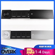 Embedded desktop socket side sliding hidden socket with conference table socket