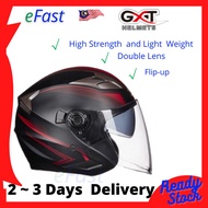 GXT708 Double Lens Motorcycle Helmet Half Helmet Topi Keledar