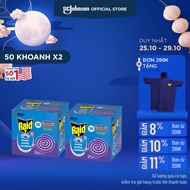 RAID Combo 2 Nhang diệt muỗi lavender 50 khoanh