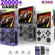 Terlaris R36S Ark OS Konsol Permainan Retro Mudah Alih Skrin IPS 35 Inci Sistem Linux Game Video 20k