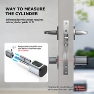 One Piece AIRONGDI TTlock Smart Cylinder Digital Fingerprint Mortise Bolt Lock Password APP Key IC C