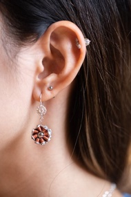 雙層冬甩 咖啡粉囊升級再造耳環