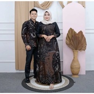 !TERBARU! ADA JUMBO Gamis Couple Gamis Batik Kombinasi Modern