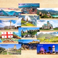 Georgia Tbilisi Gift Souvenir Fridge Magnet Door Gift Food Culture Festivities 10 cm x 5