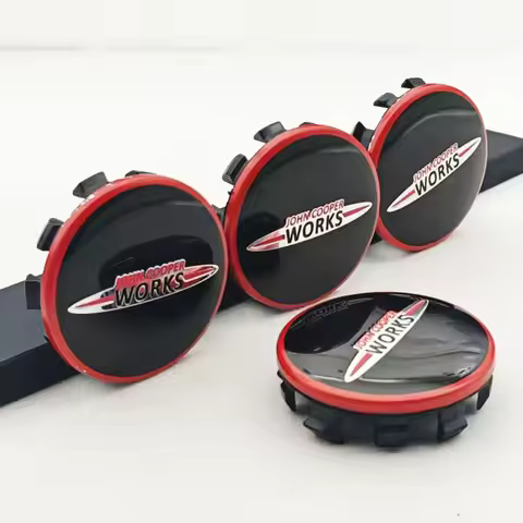 4Pcs 56mm JCW Wheel Center Hub Caps For MINI Cooper R56 F56 F55 F54 John Cooper Works Emblem Badge C