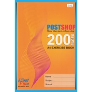 POSTSHOP 200 PAGES A4 BOOK EXERCISE BOOK