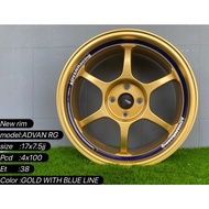 ADVAN RG New sport rim 17inch 4x100 5x100 johor baru