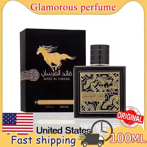 100ml Lattafa Perfumes Qaed Al Fursan White Horse Eau De Parfum Long-Lasting Arab Fragrance Natural 
