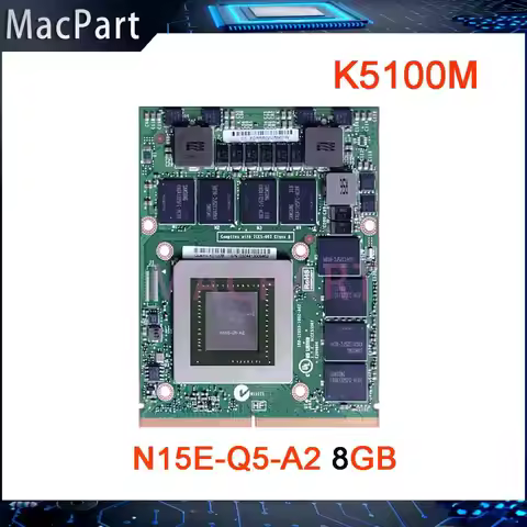 Quadro K5100 K5100M GDDR5 8GB N15E-Q5-A2 Graphics Video With X bracket For Apple iMac A1312 27-inch 