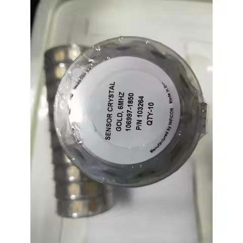 Genuine Gold Sensor Crystal Wafer 6MHz Part 103264 Gold Plated Quartz Crystal