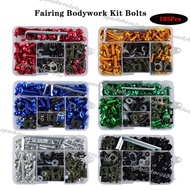 195PCS Aluminum Complete Fairing Bolt Bolts Kit Bodywork Screws Set For Yamaha YZF-R1 YZF-R6 YZF R6 