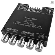 2.1 Channel BT Audio Amplifier Module AUX BT5.0 Audio Input Subwoofer   Left and Right Channel Output Sound Power Amplifier Board  Tolo4.03