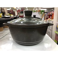 (New) VAKEN 26cm Casserole Die-Casting Aluminium Granite Cookware Set