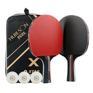 2PCS Ping Pong Racket Table Tennis Racket Ping Pong Beginner Training Racket Long Handle/Short Handle