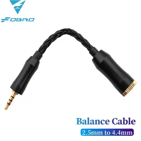 2.5mm Balanced Male To 4.4mm Stereo Female Adapter Cable For NW‑ZX507 DMP‑Z1 NW‑ZX300A NW‑WM1Z Headp