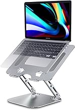 Laptop Stand for Desk Adjustable Height,Computer Stand Portable Laptop Riser for MacBook Air/Pro Ergonomic Heavy Metal Stand Holders for Laptop Up to 17.3",Foldable Laptop/Notebooks Office Desk Stand