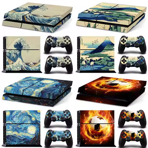 Skin Sticker Cover For PS4 for Play station 4 Console Decal sticker Set