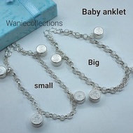 Ready stock Original Silver Baby Anklet Budak Gelang Kaki perak