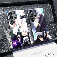 Satoru Gojo jujutsu kaisen 09 Glass Phone Case Glass for Samsung Galaxy S22 S23 S24 S25 Ultra Plus S
