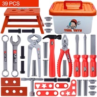 Kids Toolbox Engineer Simulation Repair Tools Pretend Toy Electric Drill Screwdriver Tools