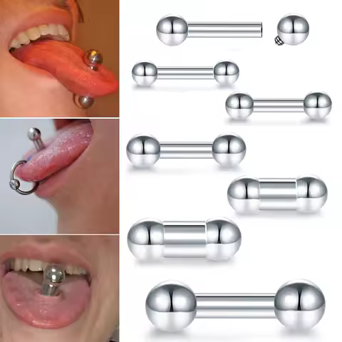 1PC Steel Big Size Genital Straight Barbell Ear Tragus PA Piercing Tongue Ring Nipple Bar Cartilage 