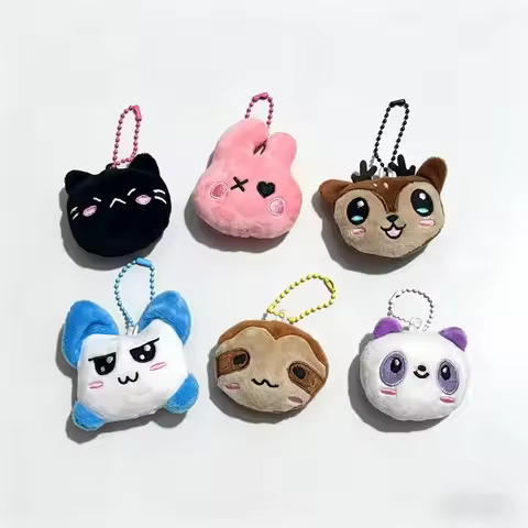 5cm Kpop Babymonster Inspired Plush Keychain Cute Animal Keyring Key Holder RAMI AHYEON RORA ASA Bag