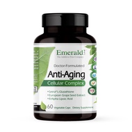 EMERALD LABS Anti-Aging Cellular Complex - Formulated with L-Glutathione, Resveratrol, CoQ10, Grapes