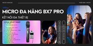 Micro Karaoke Đa Năng Cao Cấp Tích Hợp Bluetooth MTMAX BX8 PRO Biến Amply Loa Thường Thành Thiết Bị