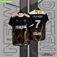 [  ][  ] Purple Classic Futsal Football Baju Jersey Custom Name Volta Jersey