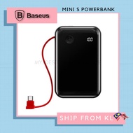 Baseus 10000mAh Mini S Lightning Cable PD 3A Fast Charging PowerBank FREE CABLE