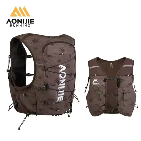 AONIJIE 10L Trail Running Vest Hydration Backpack Breathable Lightweight Men Women Sports Bag Off-Ro