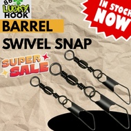 Fishing Swivel Barrel Swivel with Enhanced snap kekili pancing lure Connector snap swivel