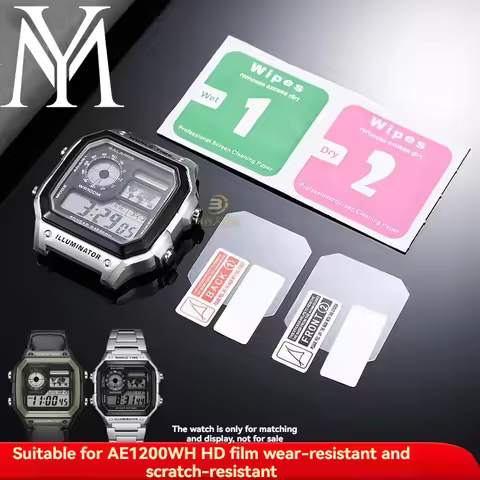 For Casio AE1200Wh AE-1200 AE-1300 AE1200 AE-1200WHD Watch Film AE-1200WH/WHB-1A Mirror Screen Prote