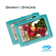[JML Official] Gourmet Chef Skinny Stacks | Stackable airtight Food storage reusable Freezer dishwasher safe BPA-Free