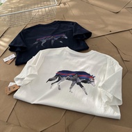 Patagonia Short-Sleeve T-Shirt: Small Front Logo, "Coyote" Back Graphic
