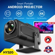 4K Projector HY320 PRO Full HD Portable Home Smart Projector 180°Flip For Laptop&Phone projektor And