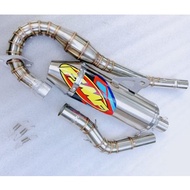 Racing exhaust DTM 150, DTM200, DMX R150, crf 150l, crf230, xr200,xr 150 muffler pipe klx 150 slg bf