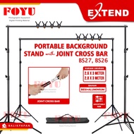 LAYAR Extend BS27 BS26 2.6x3 2.8x3 Meter Stand Background Backdrop Studio Screen Cross Bar Standing 