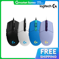 (โลจเทค) Logitech ของแท้ G102 รุ่นที่ 2 LIGHTSYNC เมาส์มีสายสำหรับขายปลีก 8000DPI ประกัน 2 ปี หลายสี