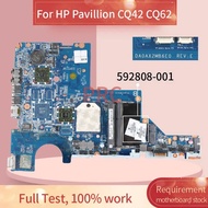 592808-001 592808-501สำหรับ HP Pavillion CQ42 CQ62โน๊ตบุ๊คเมนบอร์ด DA0AX2MB6E0 AMD DDR3แล็ปท็อปเมนบอ