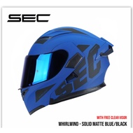 SEC WHIRLWIND SOLID MATTE MODULAR HELMET