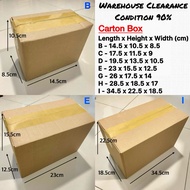 Carton Box Parcel Box Delivery Box Packing Box 90% Condition