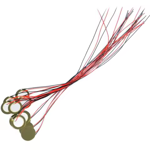 15pcs 27mm Piezo Contact Pickup with 13inch Low Power Consumption Piezo Pickup Easy To Use for Acous
