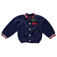 「สินค้าลิขสิทธิ์แท้」IRIS KIDS 25 Aw  IKS35021 Cherry sweater สไตส์เกาหลี ผ้านุ่มใส่สบาย ชุดเข้าเซ็ทเ